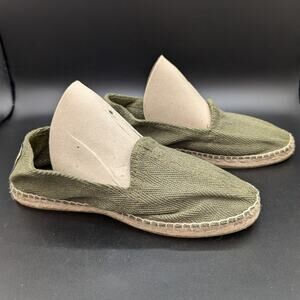 Alpargatus shoes Womens US 9.5 EU 40 Green Slip On Flats Casual Hippy Boho Work